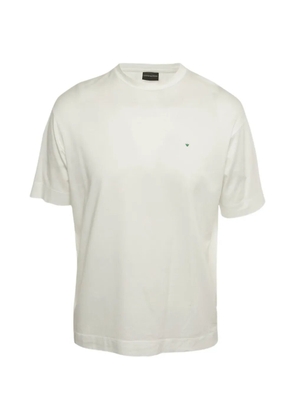 Emporio Armani Pre-Owned logo-embroidered T-shirt - White