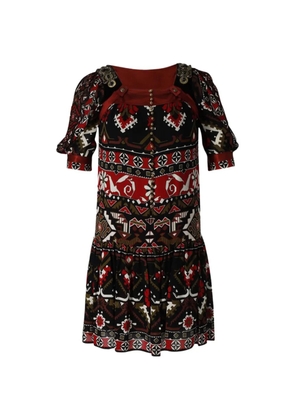 Gucci Pre-Owned printed mini dress - Black