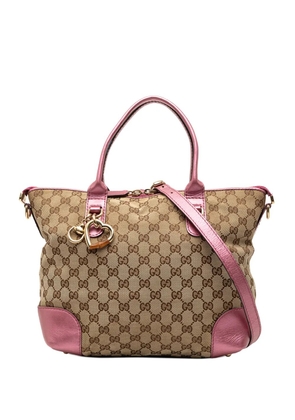 Gucci Pre-Owned 2000-2015 GG Canvas Heart Bit satchel - Brown