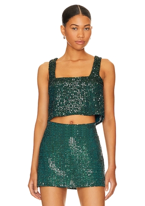 Show Me Your Mumu Tara Crop Top in Green. Size L. Also in S, M, XL.