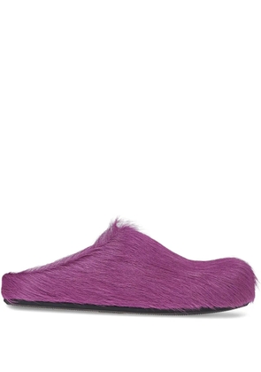 Marni Fussbett slip-on mules - Purple