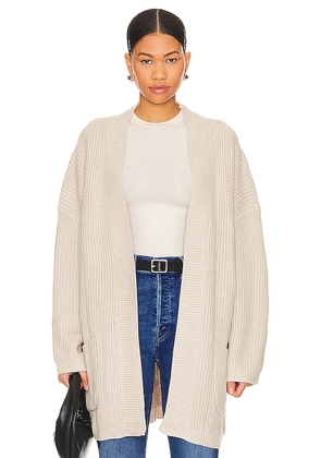 SNDYS Essie Cardigan in Beige. Size L. Also in M, S, XS, XXL, XXS.