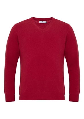 LOJA DAS MEIAS V-neck wool sweater - Red