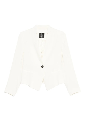 Marella Miranda single-button curved-hem blazer - Neutrals