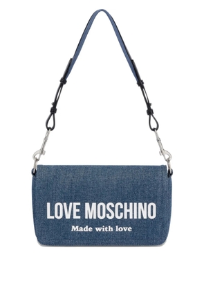 Love Moschino zip fastening shoulder bag - Blue