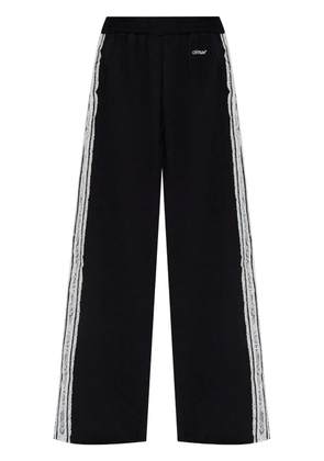 Off-White lace-detailing track pants - Black