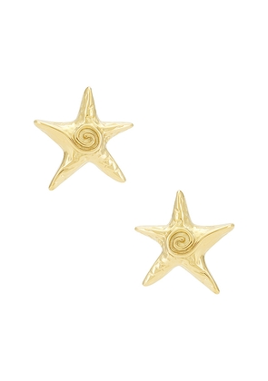 SENIA Camilla Earring in Metallic Gold.