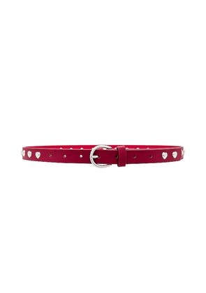 petit moments Studded Heart Belt in Red. Size M/L. Also in XS/S.