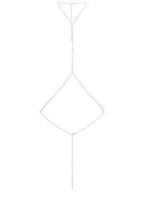 petit moments Set Body Chain in Metallic Gold.