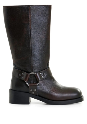 Essentiel Antwerp Idakar buckle leather boots - Black