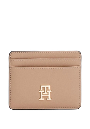 Tommy Hilfiger logo-plaque cardholder - Neutrals