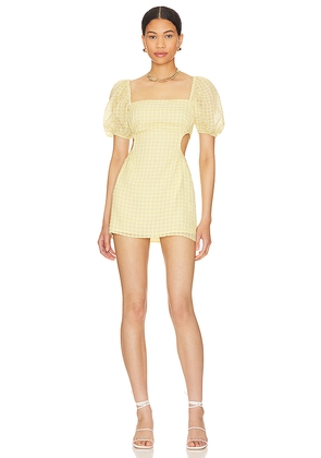 Tularosa Briony Mini Dress in Yellow. Size M. Also in XL.