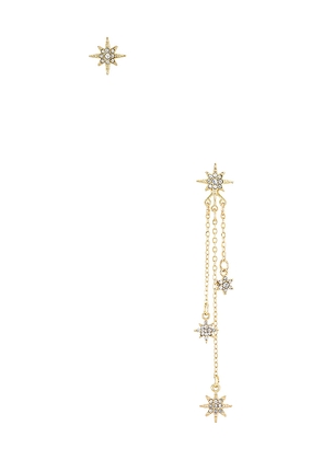petit moments Starstruck Earrings in Metallic Gold.