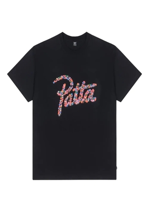 PATTA floral-logo T-shirt - Black