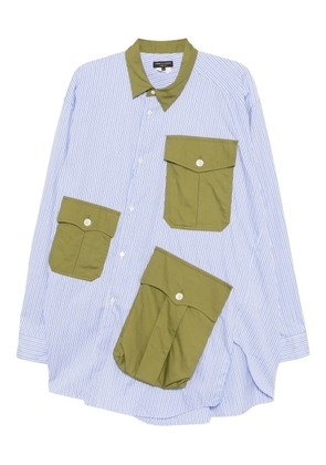 Comme des Garçons Homme Plus box-pleat pocket shirt - Blue