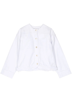 LITKOVSKA single-breasted denim jacket - White