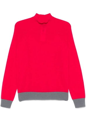 Emporio Armani contrast-trim sweater - Pink