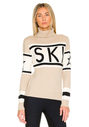 Perfect Moment Schild Sweater in Beige. Size L. Also in M, S, XL, XS.