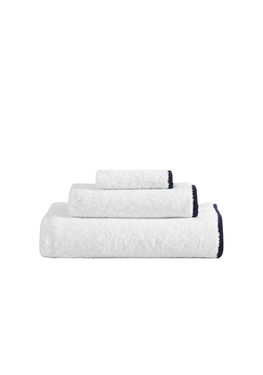 Sunday Citizen 3 Piece Porto Towel Set in White.