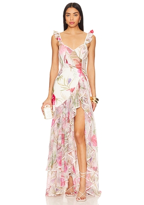 PatBO Viera Maxi Dress in Pink. Size 0. Also in 10.