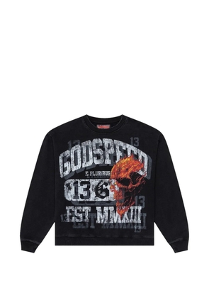 GODSPEED printed seeing double sweatshirt - Black