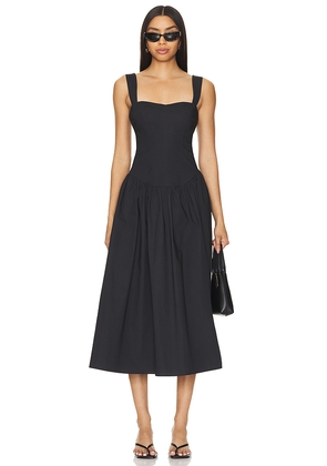 Tularosa Allie Midi Dress in Black. Size M. Also in L, S, XL, XS, XXS.