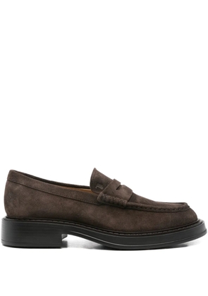 Tod's suede penny loafers - Brown