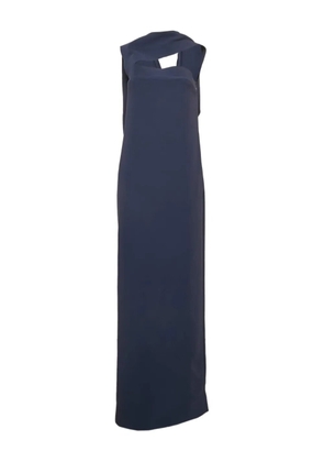 Balenciaga Pre-Owned draped-detail maxi dress - Blue