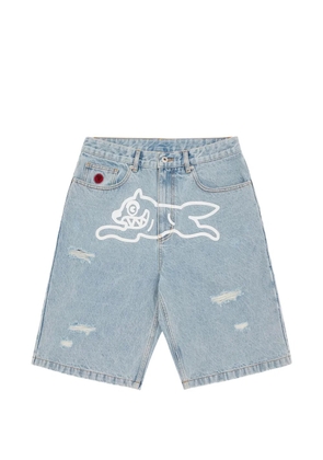 ICECREAM Running Dog denim shorts - Blue
