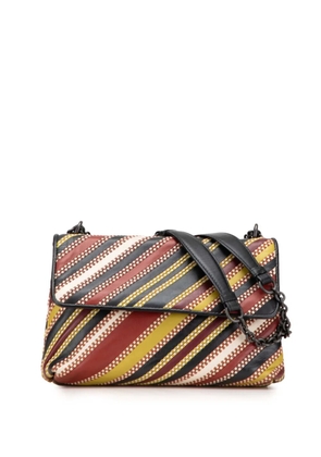Bottega Veneta Pre-Owned 2012-2025 Small Leather Embroidered Stripe Olimpia shoulder bag