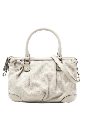 Gucci Pre-Owned 2016-2025 Guccissima Sukey satchel - White