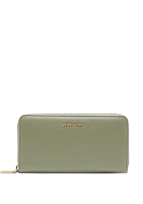 Coccinelle leather zip wallet - Green