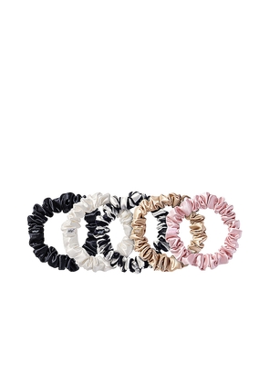 slip Midi Scrunchies 5 Pack In Multi in NA.