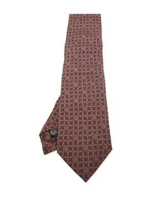 Dunhill jacquard tie - Purple