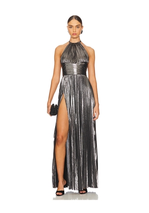 retrofete Reiss Dress in Metallic Silver. Size L. Also in M, XL.