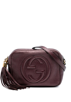 Gucci Pre-Owned 2016-2025 Metallic Leather Soho Disco crossbody bag - Red