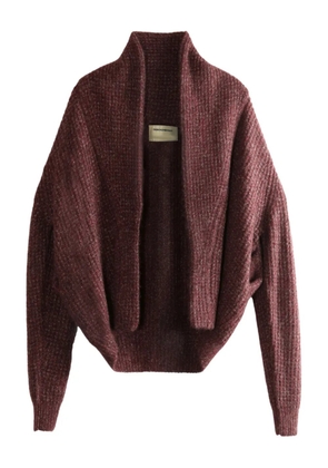 Frenckenberger shawl-collar knitted cardigan - Red