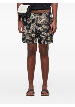 Osklen Flow daisy-print shorts - Black