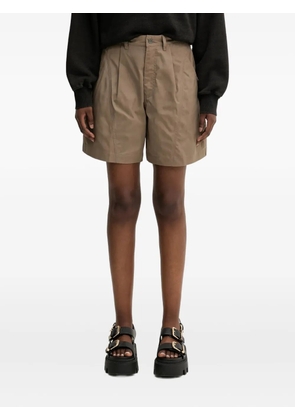 Fjällräven pleated tailored shorts - Neutrals