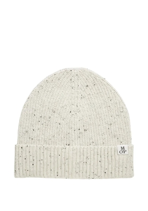 Marc O'Polo ribbed speckled knit beanie - Neutrals