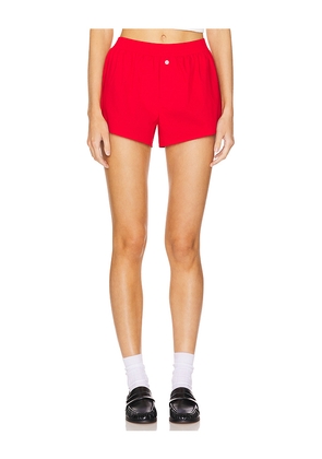 superdown Justine Relaxed Short in Red. Size XS. Also in XXS.