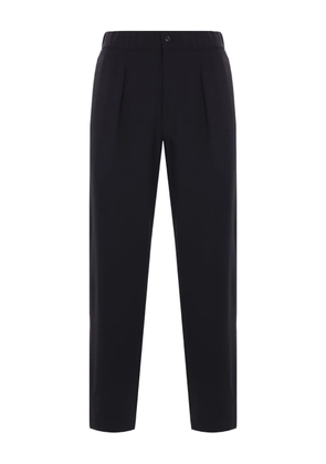 Giorgio Armani pleated elasticated-waist trousers - Black