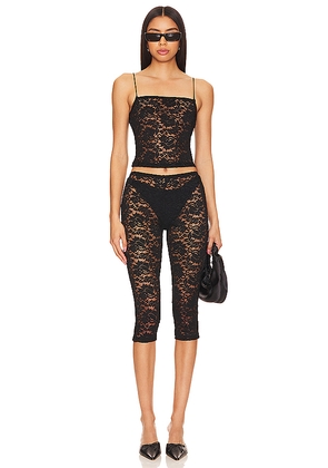 superdown Justine Sheer Capri Set in Black. Size L. Also in XXS, XS, S, M.