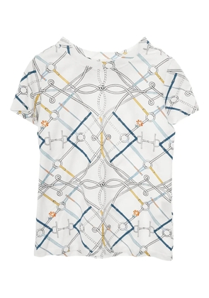 Hermès Pre-Owned 2010s logo-print T-shirt - White