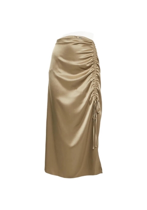 Polo Ralph Lauren Ruched satin skirt - Brown