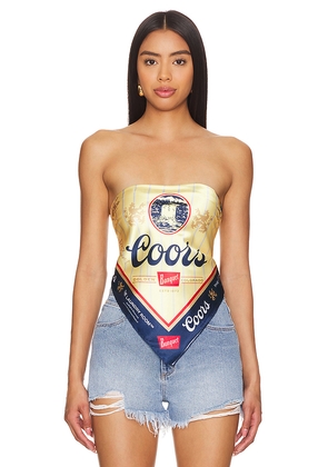 The Laundry Room Coors Heritage Silky Bandana in Yellow.