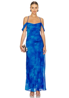 Runaway The Label Lavoni Maxi Dress in Royal. Size S. Also in XS.