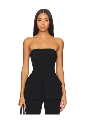 SANS FAFF Marais Button Top in Black. Size M. Also in XS.