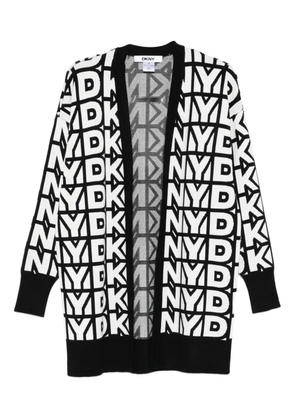 DKNY logo-detail cardigan - Black