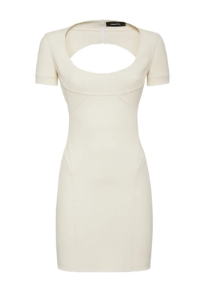 DSQUARED2 cut-out mini dress - White